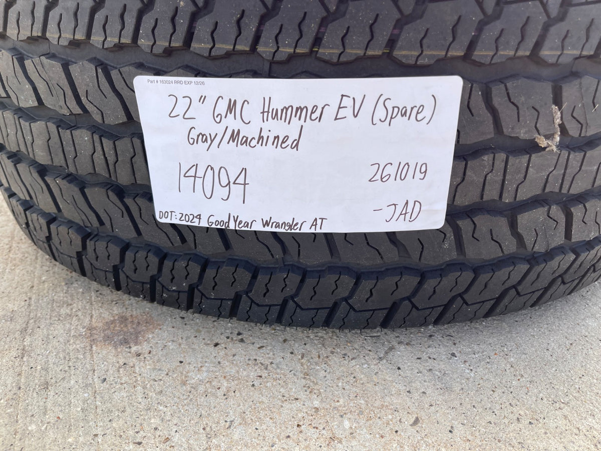 (1) 22" Hummer EV HEV 2500 OEM 14094 wheel rim 2024 2025 2026 2027 NEW GOODYEAR