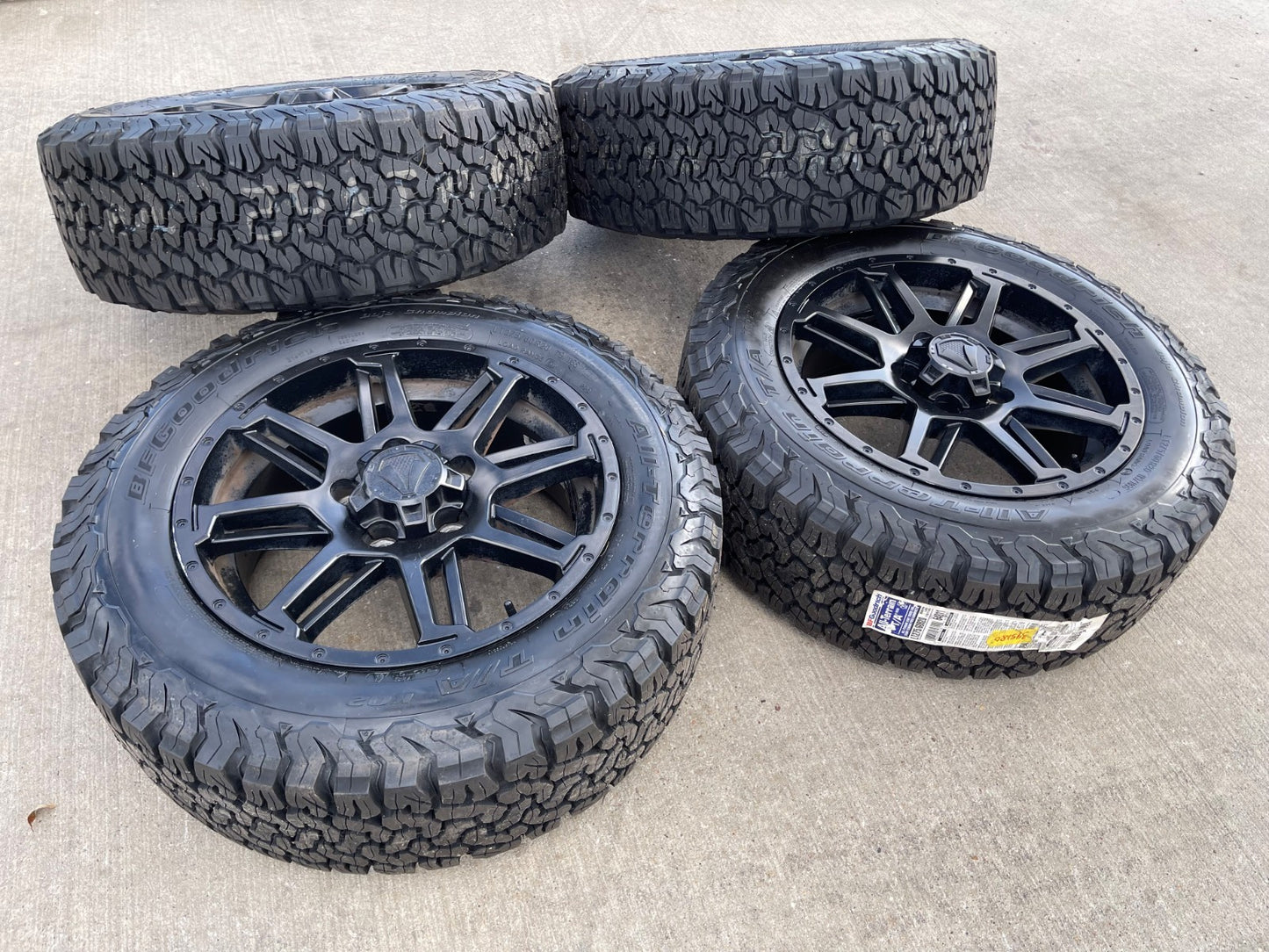 20" Toyota Tundra Sequoia T FORCE TSS TRD OEM black wheels rims 5x150 NEW BFG