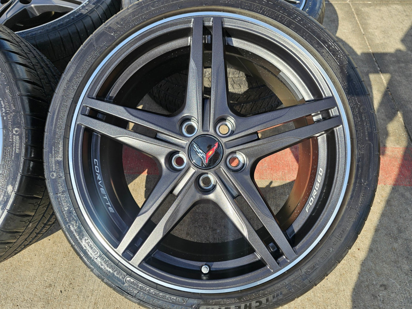 19" + 20" Chevy Corvette Z06 C8 OEM FORGED 94027 94028 wheels rims 2024 2026 NEW
