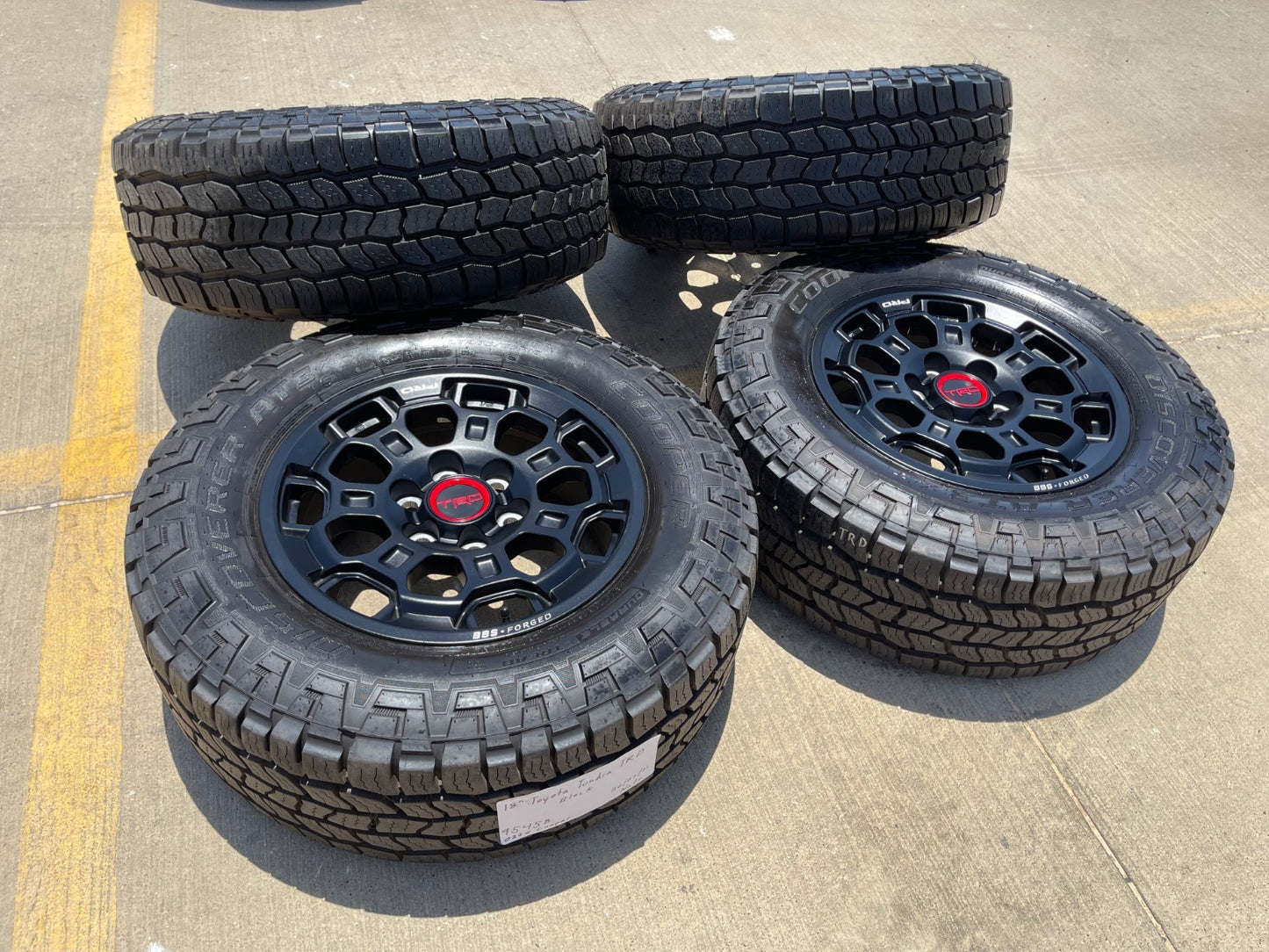 18" Toyota Tundra TRD BBS FORGED OEM 69195 95458 wheels rims Sequoia COOPER A/T3
