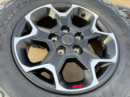 17" Jeep Wrangler Rubicon OEM wheels rims Gladiator 96832 9282 BFG KO2 A/T NEW