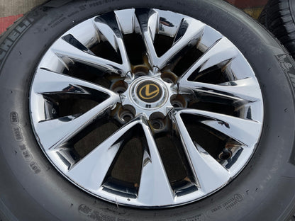 18" Lexus GX460 GX470 Tacoma 4Runner OEM 74297 CHROME wheels rims MICHELIN