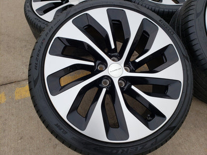 21" Lucid Air OEM Grand Touring black wheels rims tires 5x120 2022 2023 2024 NEW