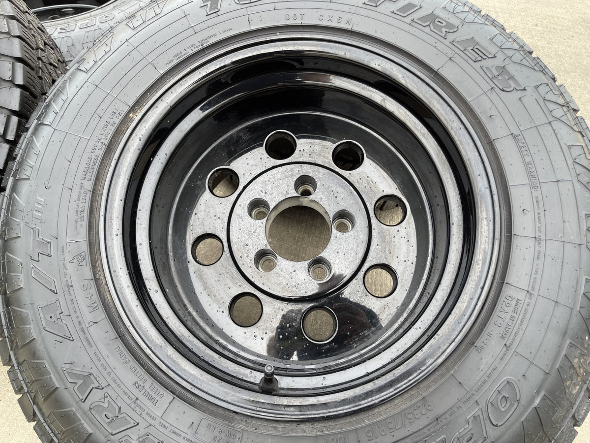 15" 15x10 Vision American Muscle 531 Jeep Wrangler wheels rims 5x114.3 5x4.5