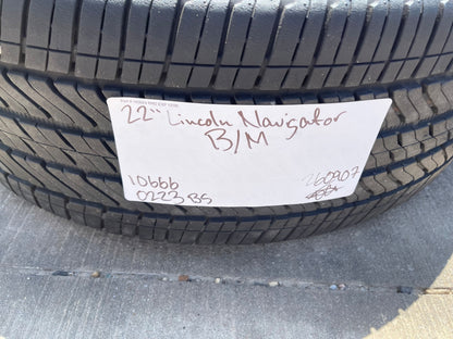 22" Lincoln Navigator OEM 10666 rims wheels BLACK LABEL BRIDGESTONE SET