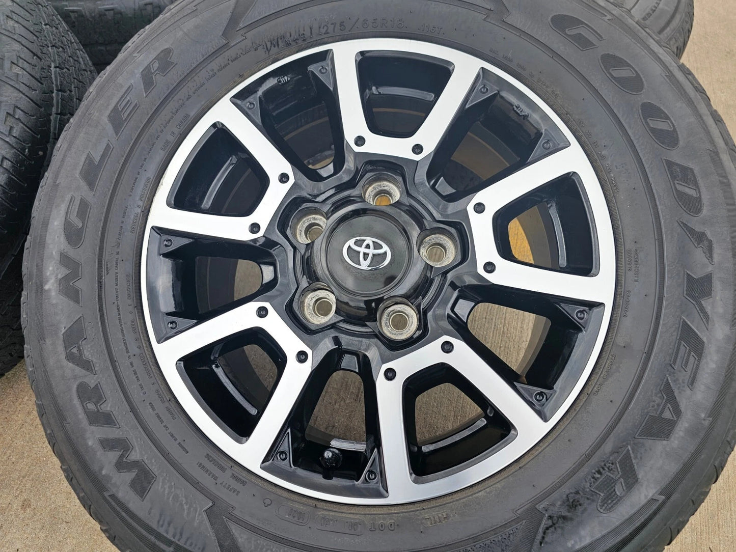 18" Toyota Tundra Sequoia TRD PRO black OEM wheels rims 5x150 tires 75157