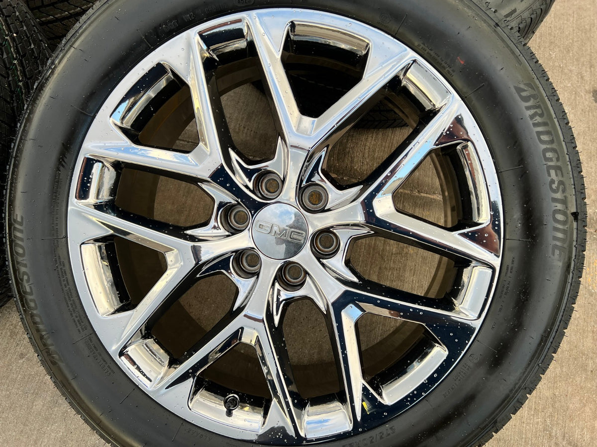22" GMC Yukon Sierra DENALI OEM 14078 wheels rims CHROME 2023 2024 2025 2026 NEW