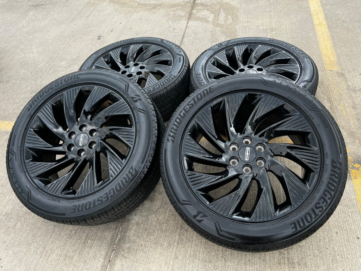 22" Lincoln Navigator OEM 10665 rims wheels BLACK LABEL 2026 2027 BRIDGESTONE