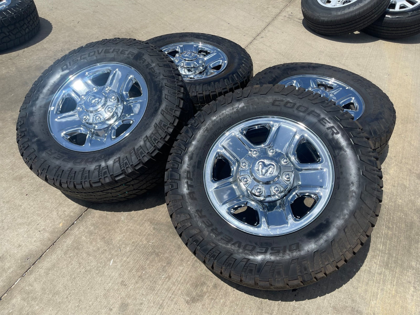 18" Dodge Ram 2500 3500 STEEL chrome OEM 2473 wheels rims SET COOPER