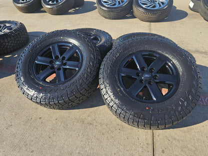 17" Ford F-150 OEM black Tremor rims wheels tires 10339 A/T4 2024 2025 2026 NEW