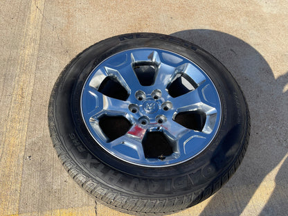 (1) 20" Dodge Ram 1500 OEM Laramie CHROME 2680 wheel Spare 2024 2025 2026