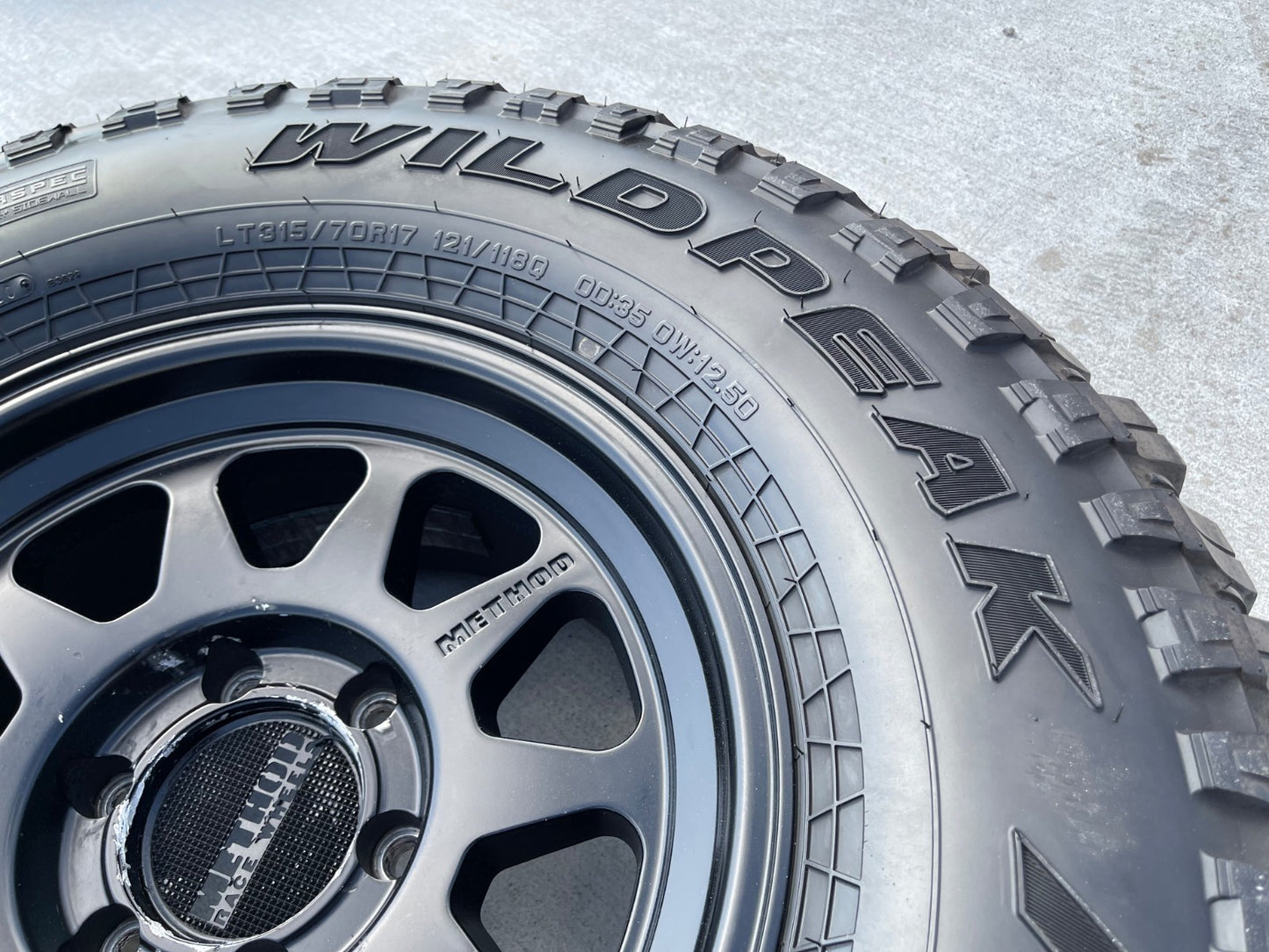 17x8.5 17" Method Racing MR316 Chevy Silverado RAM Tacoma wheel rim 6x139 6x5.5