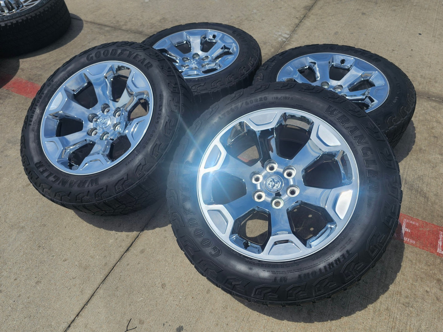 20" Dodge Ram 1500 OEM Laramie CHROME 2680 wheels rims 2022 2023 2024 2025 2026