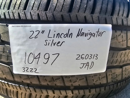 (1) 22" Lincoln Navigator BLACK LABEL OEM 10497 rim wheel 2022 2023 2024 GENERAL