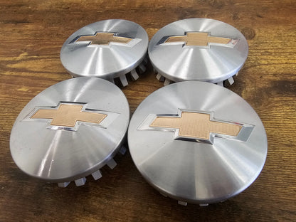 (4) 3.25" Chevy Silverado 1500 Tahoe Suburban OEM center caps C5652 83MM