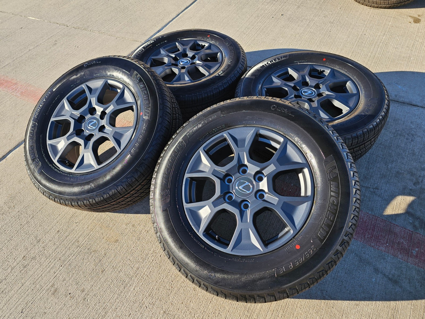 18" Lexus GX550 OEM wheels rims Toyota Land Cruiser Tundra Sequoia MICHELIN NEW