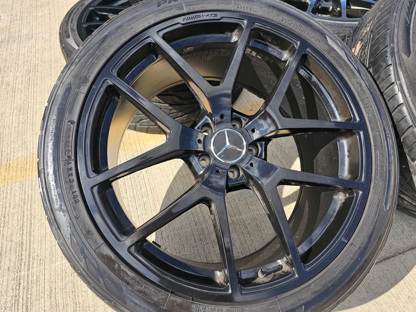 21" Mercedes GLE GLC EQE GLE450 GLE350 AMG OEM black wheels rims tires