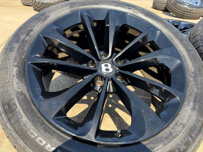 21" Bentley Bentayga OEM wheels rims black Mulliner Continental Flying Spur GT