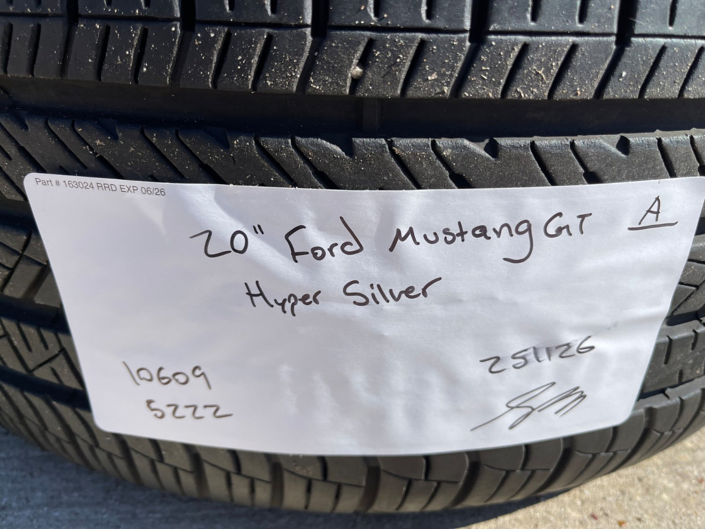 20" Ford Mustang GT OEM 10609 wheel rim tire 2020 2021 2022 2023 2024 2025