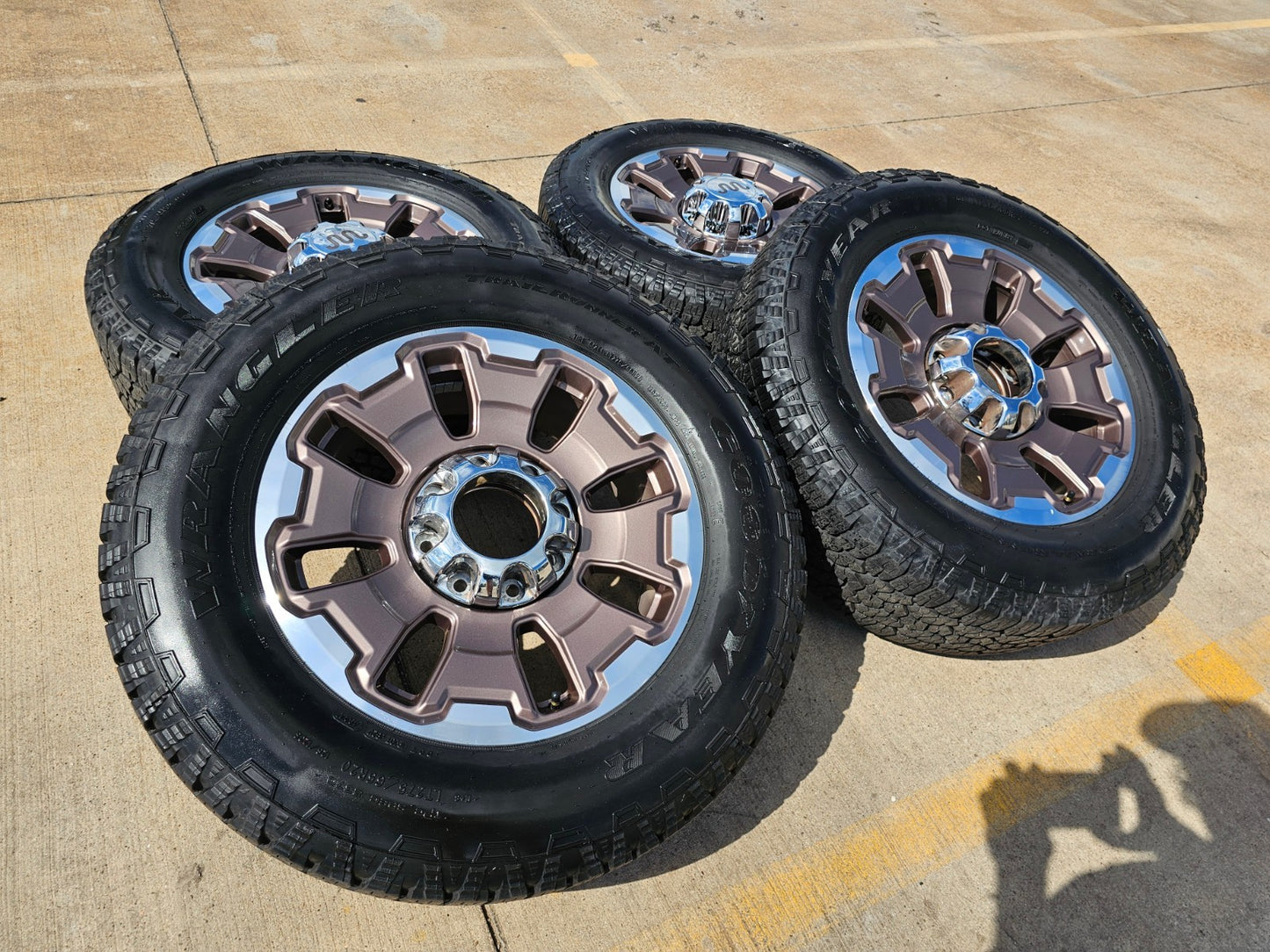 20" Ford F-250 F-350 OEM 10487 LIMITED KING RANCH tan wheels rims GOODYEAR