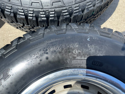 15" Chevy K1500 Blazer Old School Chevy wheels rims GMC NEW tires 5x120 5x4.75