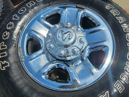 18" Dodge Ram 2500 3500 STEEL chrome OEM 2473 wheels rims tires