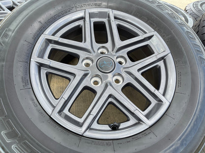 17" Jeep Wrangler Rubicon OEM wheels rims 9324 Gladiator SET BRIDGESTONE A/T