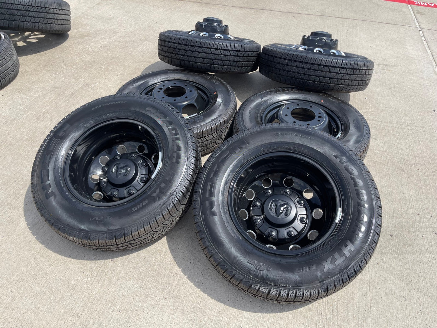 17" Dodge Ram 3500 Dually Laramie wheels rims 2706 2707 OEM black 2025 2026 NEW