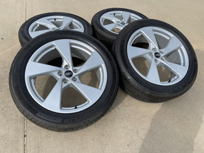 20" 20x8 Audi Q5 wheels rims OEM 94361 Q3 Q7 Q8 SQ5 SQ3 RS S SET MICHELIN NEW