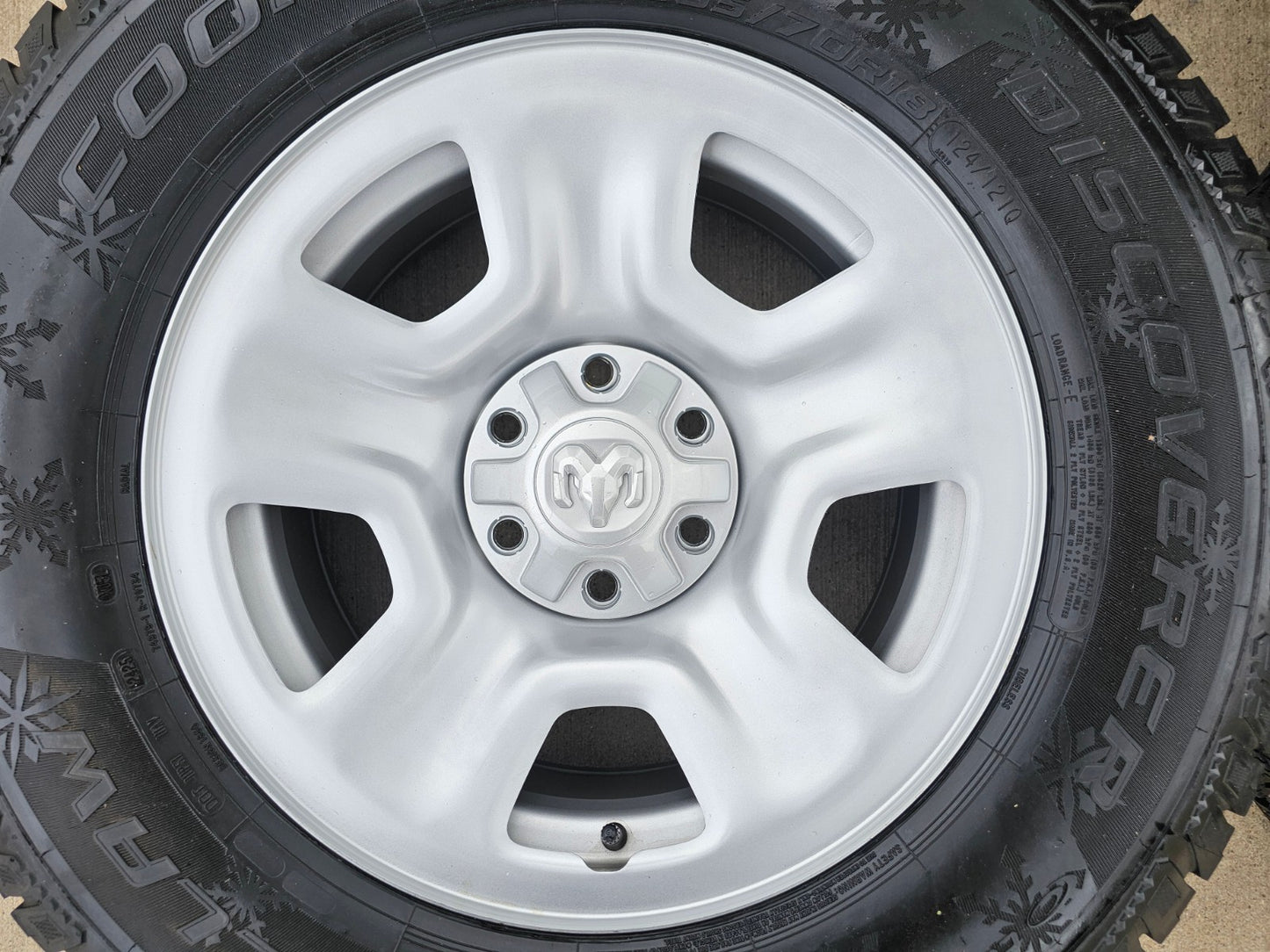 18" Ram 1500 OEM 2667 stock wheels rims SNOW tires 2022 2023 2024 2025 2026