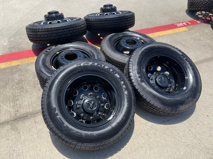 17" Dodge Ram 3500 Dually Laramie wheels rims 2706 2707 OEM black SET NEW