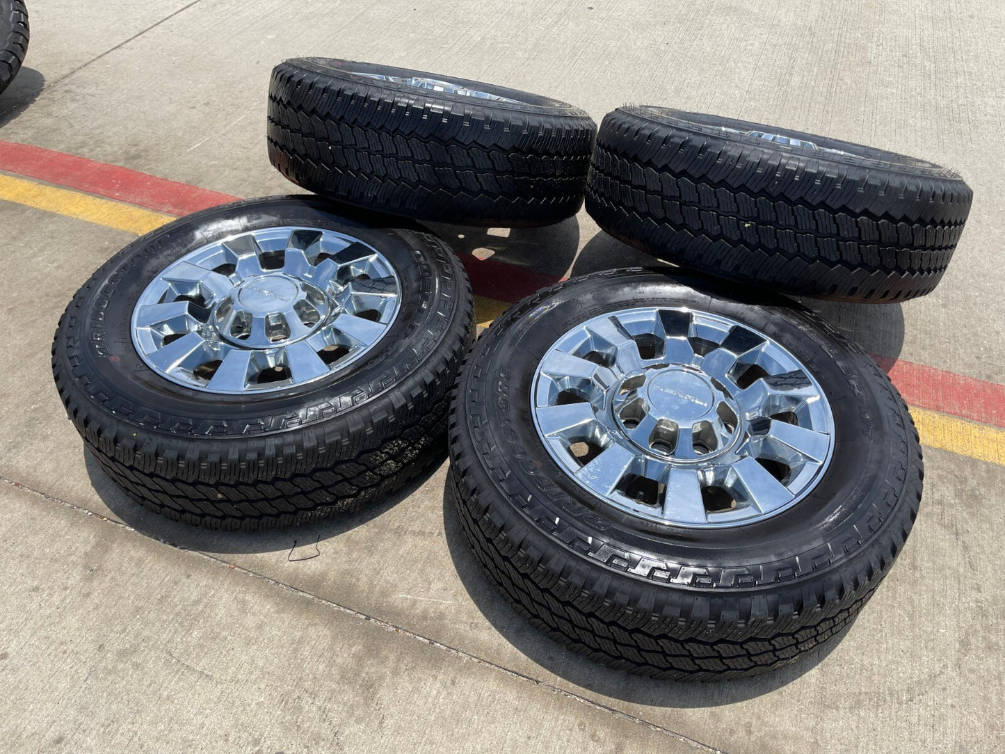 20" GMC Sierra 2500 3500 DENALI OEM 5704 wheels rims tires BRIDGESTONE
