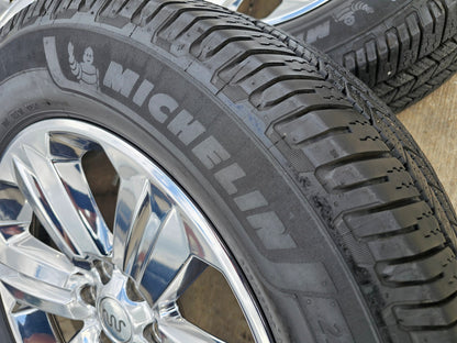 20" Ford F-150 Expedition OEM Lariat rims wheels 10171 tires CHROME MICHELIN