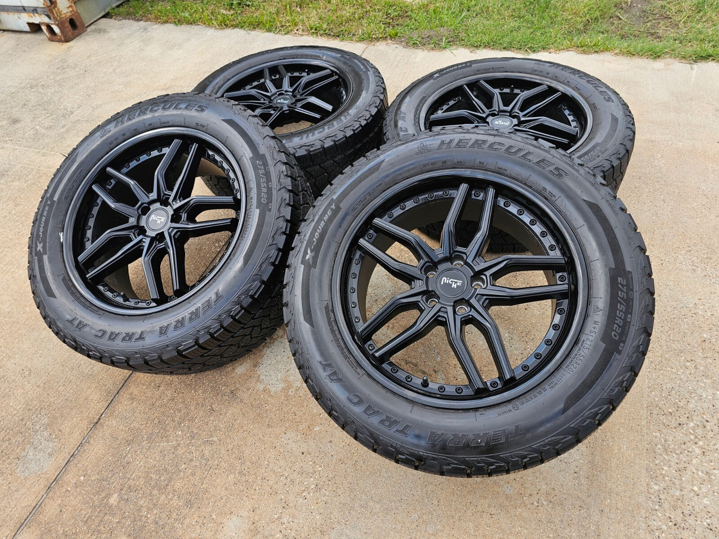 20" 20x9 NICHE Methos M194 Jeep Wrangler wheels rims 5x114.3 5x4.5