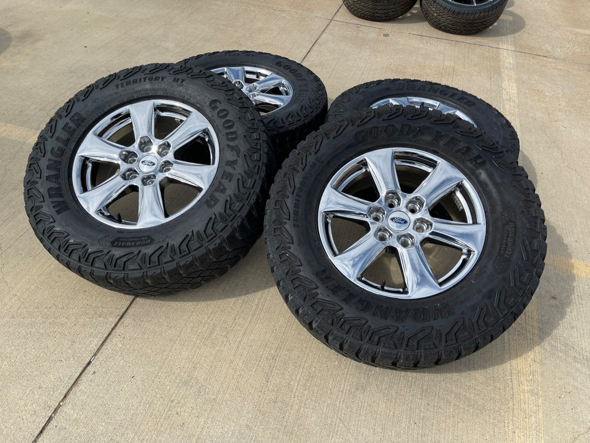 18" Ford F-150 Lariat OEM rims wheel 10168 tires Expedition GOODYEAR A/T SET