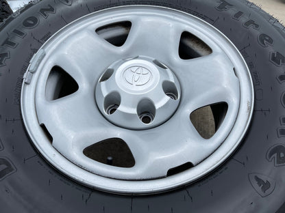 16" Toyota Tacoma OEM steel wheels rims 75192 tires FIRESTONE