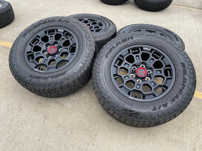 18" Toyota Tundra TRD BBS FORGED OEM black 95458 wheels rims Sequoia FALKEN NEW
