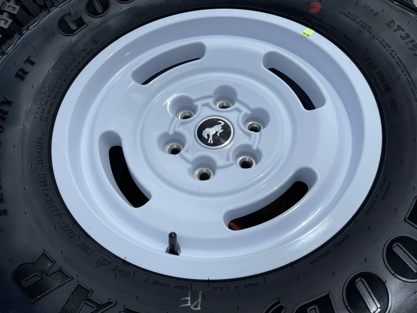 17" Ford Bronco HERITAGE Limited Edition wheels rims white 2025 35" NEW