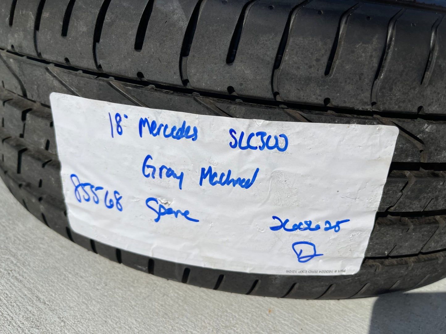 18" 18x7.5 Mercedes CLA250 C E S Class OEM A1764010200 wheel rim tire