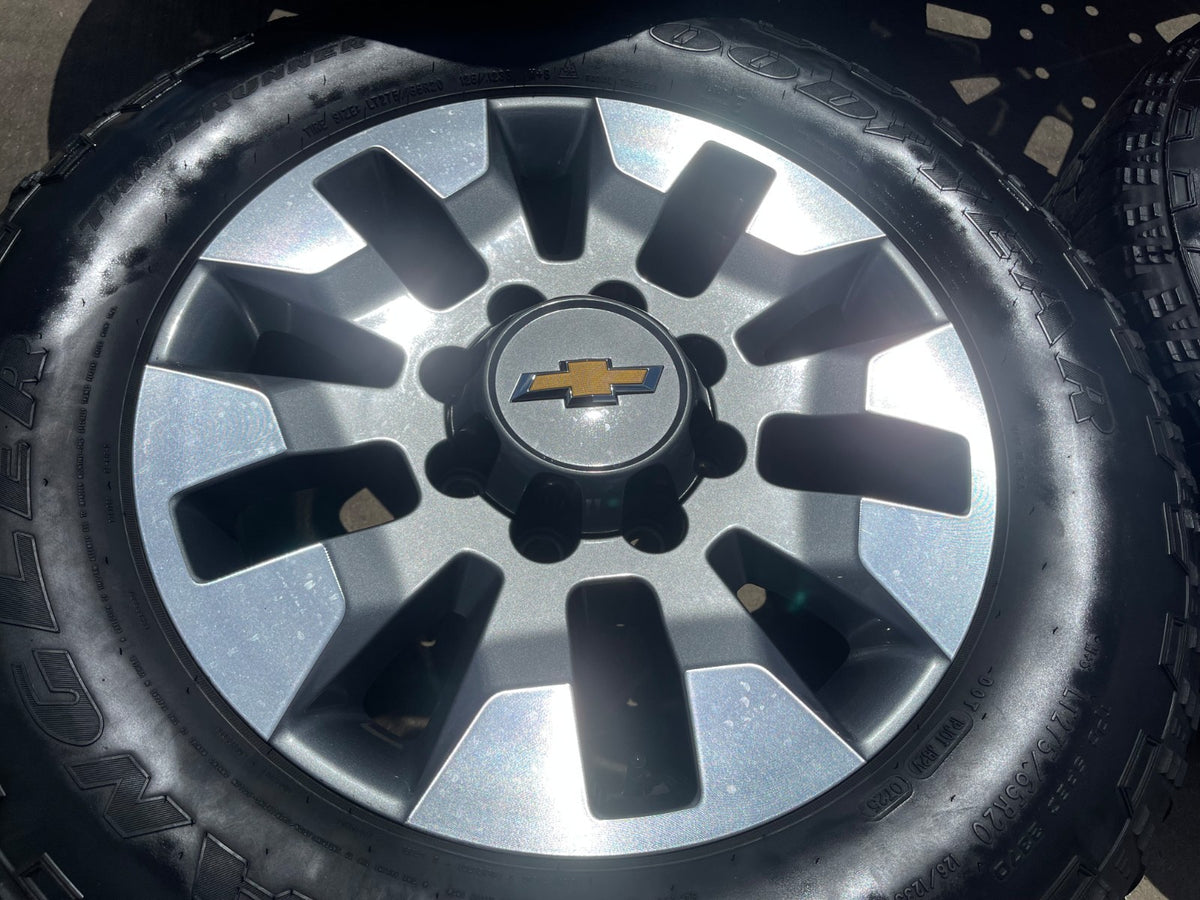 20" Chevy Silverado GMC Sierra 2500 3500 OEM 5960 5947 wheels rims SET GOODYEAR