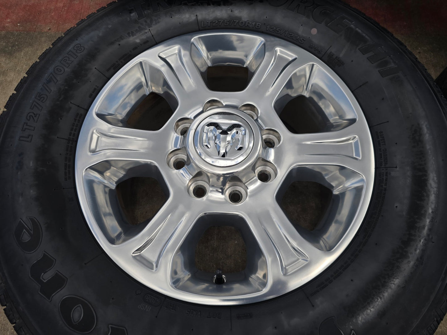 18" Ram 2500 3500 Laramie Power Wagon OEM wheels rims 2692 FIRESTONE H/T