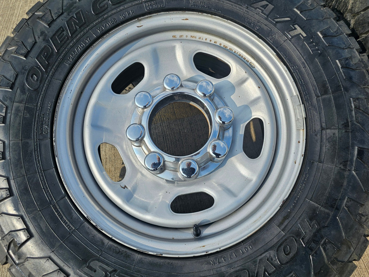 17" Ford F-250 F-350 OEM 3828 wheels rims tires 2022 2023 2024 2025 TOYO A/T3