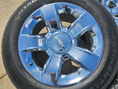 20" Chevy Silverado Tahoe OEM wheels rims CHROME 2016 2017 2018 2019 2020 5651