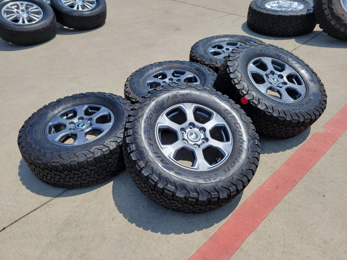 17" Ford Bronco Big Bend wheels rims tires Ranger BFG KO2 A/T