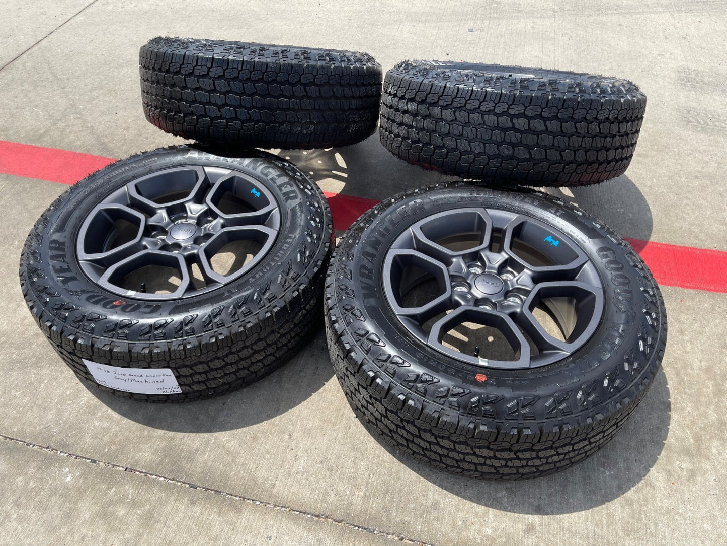 18" Jeep Grand Cherokee TRAILHAWK L OEM wheels rims 9309 BLUE Durango SET NEW