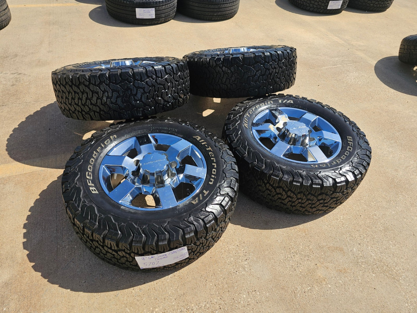 18" GMC Sierra AT4X Chevy Silverado 2500 3500 OEM wheels rims SET RIM# 5702 BFG