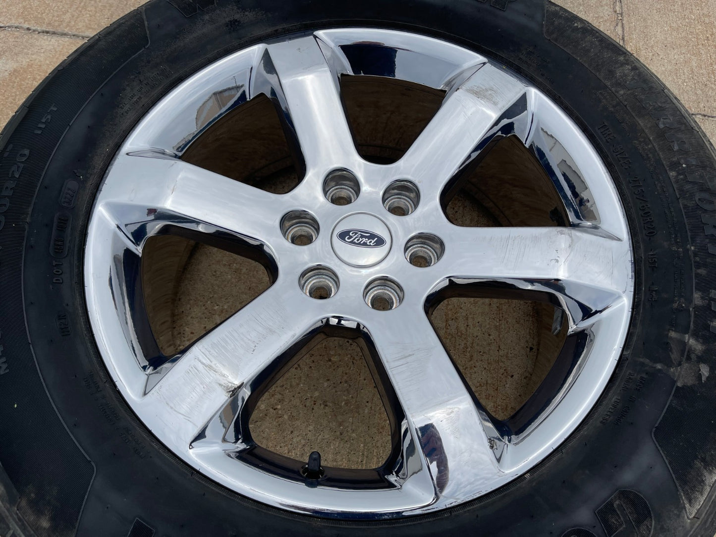 20" Ford F-150 OEM rim wheel CHROME 10347 Expedition spare GOODYEAR