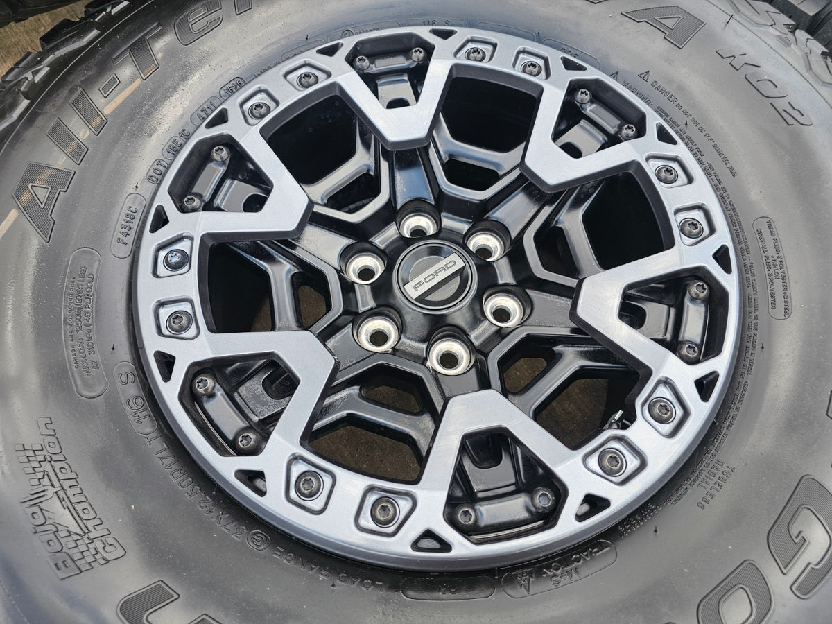 (4) 17" Ford F-150 Raptor R OEM BEADLOCK rims wheels 2024 2025 2026 2027 BFG NEW