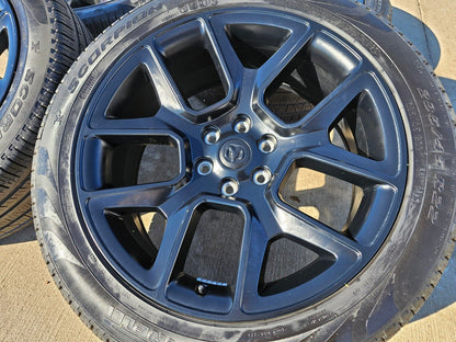22" Dodge Ram 1500 OEM LIMITED Laramie wheels rims black 2725 2684 tires