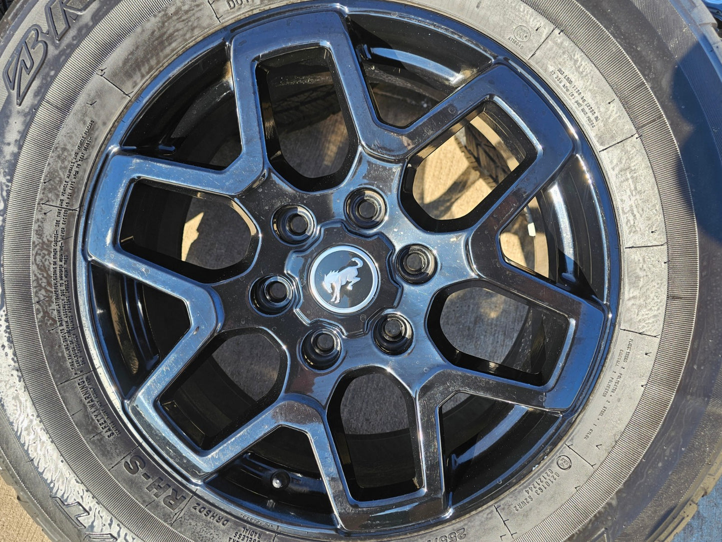 18" Ford Bronco wheels rims tires black 95213 Ranger 2023 2024 2025 2026